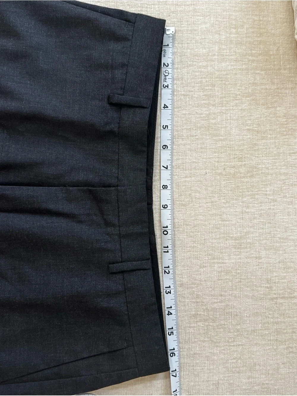 J. Crew Men's Dark Charcoal Two-Button Ludlow Suit 40R 33x30